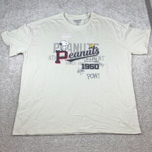 Peanuts Men's Cream Snoopy Graphic Tee size XL extra‎ large